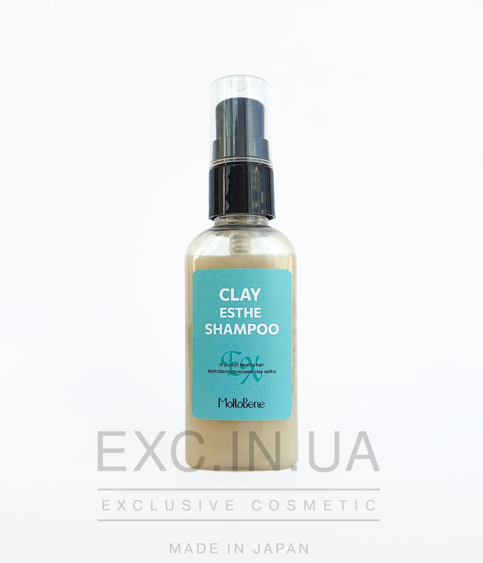 Moltobene CLAY ESTHE shampoo EХ  - Укрепляющий шампунь для жирной кожи головы
