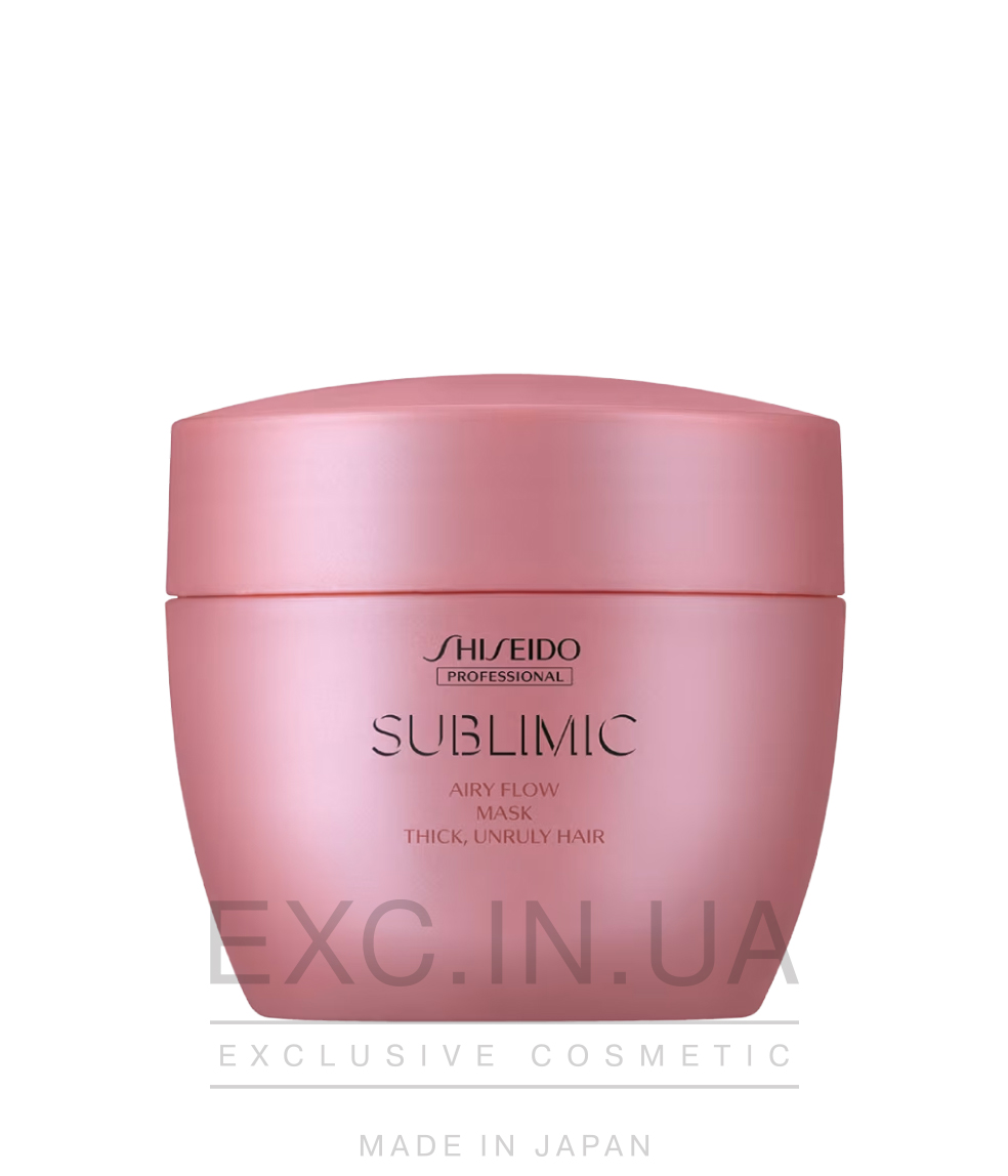 Shiseido Sublimic Airy Flow Mask (thick, unruly hair)  - Восстанавливающая маска для непослушных сухих волос