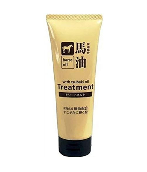  Kumano Yushi Horse Oil Treatment - Увлажняющая восстанавливающая маска с конским маслом