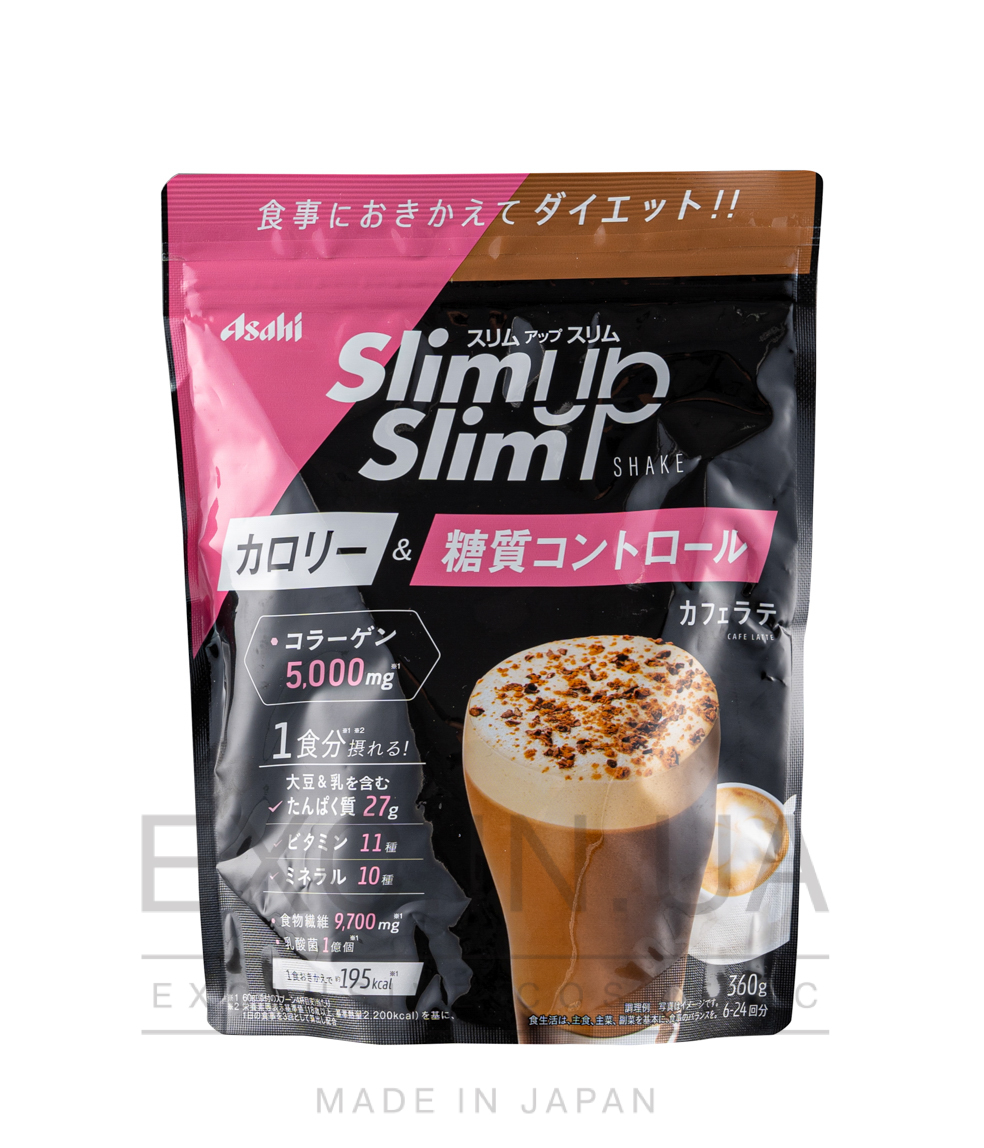 ASAHI Slim Up Slim Сhocolate - Диетический протеиновый коктейль с коллагеном и вкусом шоколада