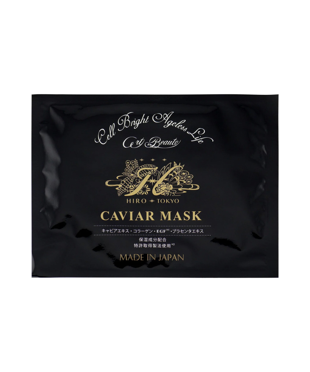 Hirosophy Caviar Mask for Face and Neck - Премиальная тканевая маска для лица и шеи