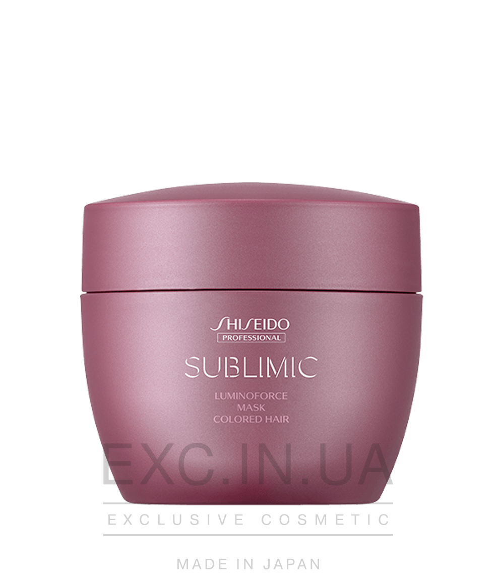 Shiseido Sublimic Luminoforce Mask (Colored Hair)  - Восстанавливающая маска для окрашенных волос