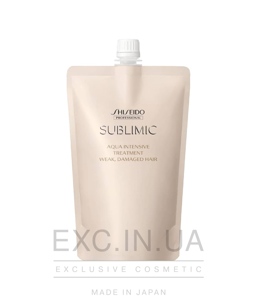 Shiseido Sublimic Aqua intensive treatment (weak, damaged hair) - Маска для восстановления слабых и поврежденных волос