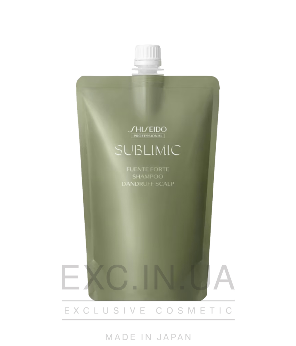 Shiseido Sublimic Fuente Forte Shampoo (Dandruff scalp)  - Восстанавливающий шампунь для сухой чувствительной кожи головы, склонной к появлению перхоти