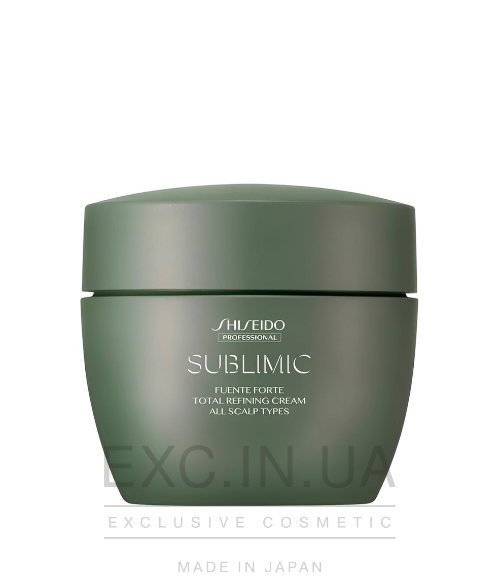 Shiseido Sublimic Fuente Forte Total Refining Cream - SPA-маска для глубокого восстановления, питания и увлажнения для всех типов волос 