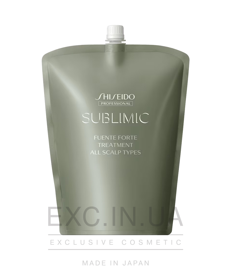 Shiseido Sublimic Fuente Forte Treatment  - Бальзам-маска для лечения кожи головы, укрепления, восстановления и увлажнения всех типов волос