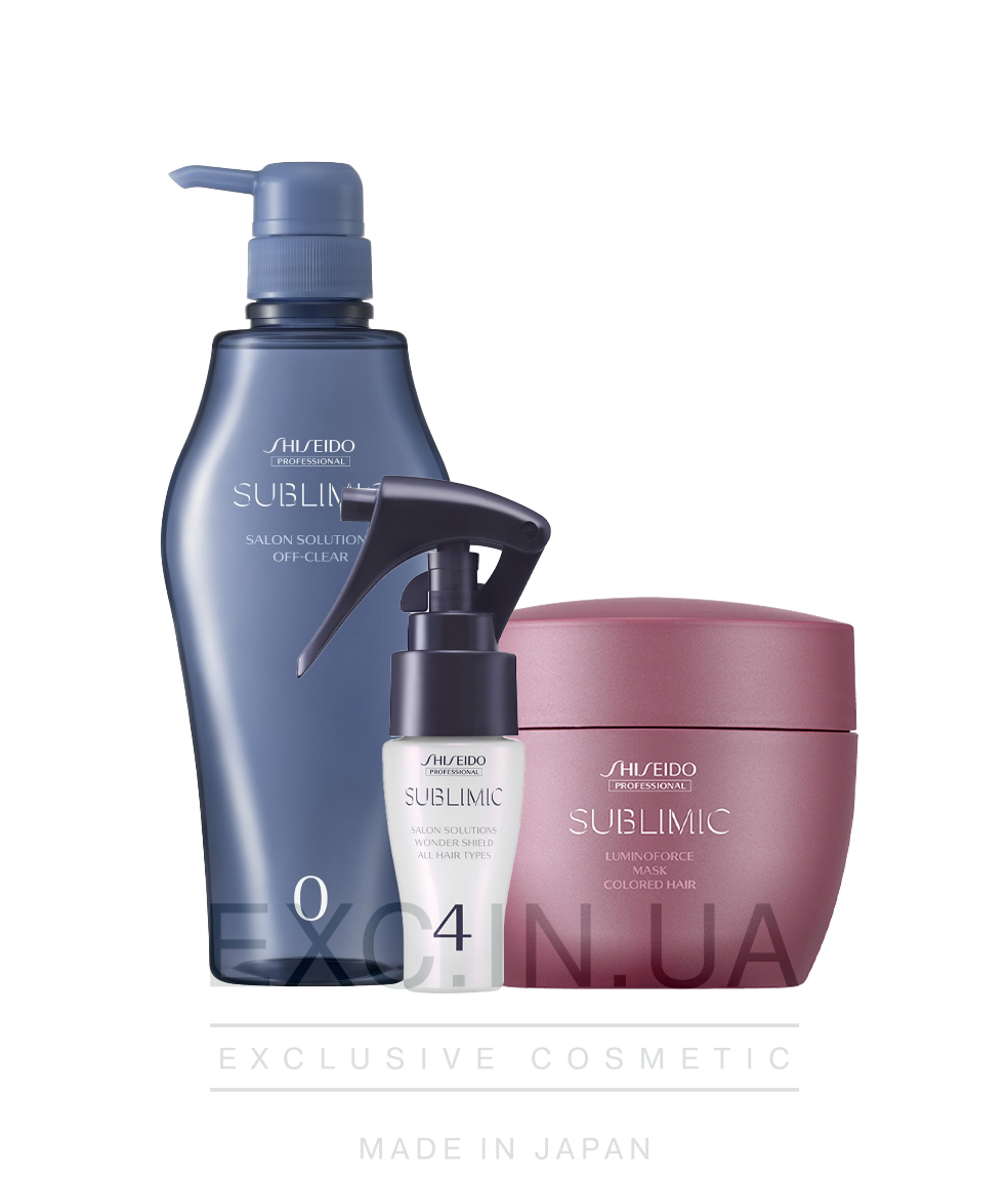 Shiseido Sublimic Hair Shielding Program for Colored Hair - Программа для защиты окрашенных волос от внешних факторов