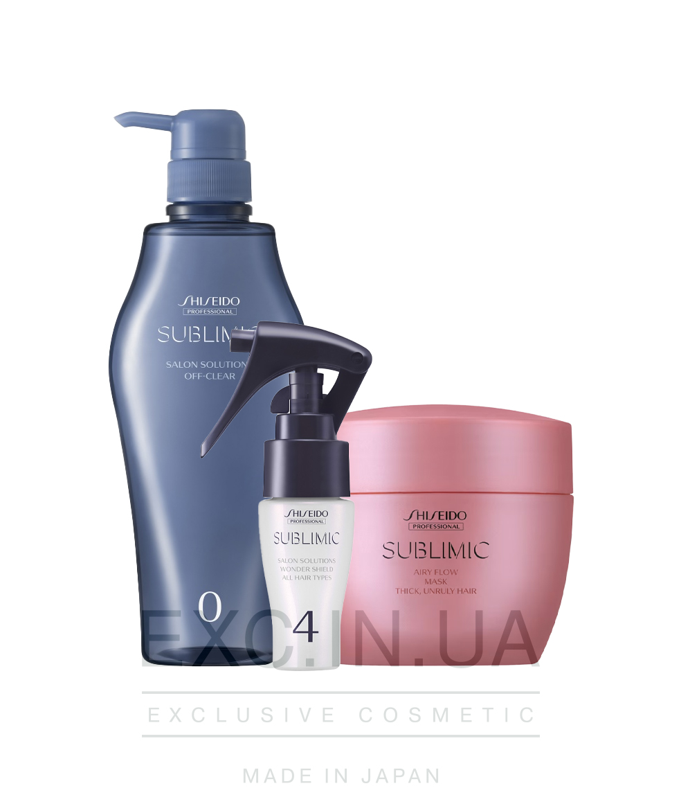 Shiseido Sublimic Hair Shielding Program for Thick Unruly Hair - Программа для защиты жестких непослушных волос от внешних факторов (20 минут)