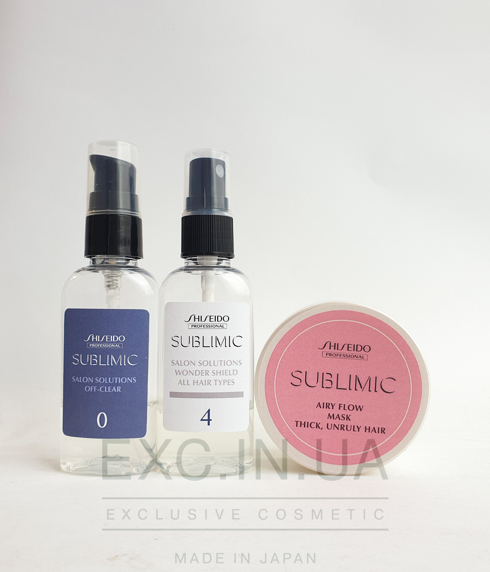 Shiseido Sublimic Hair Shielding Program for Thick Unruly Hair - Программа для защиты жестких непослушных волос от внешних факторов (20 минут)