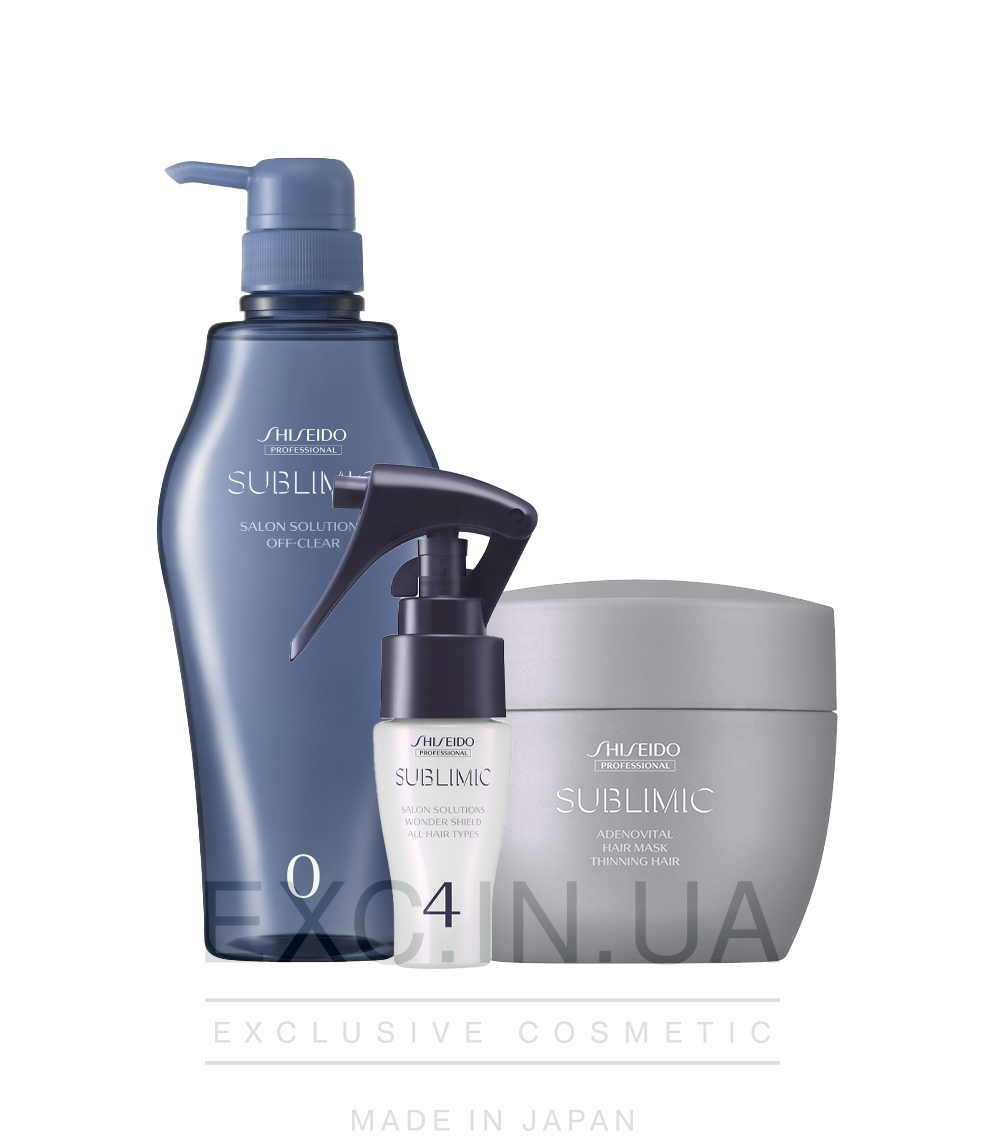 Shiseido Sublimic Hair Shielding Program for Thinning Hair - Программа для защиты ослабленных и поврежденных волос от внешних факторов (20 минут)