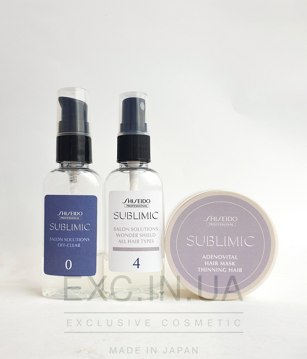 Shiseido Sublimic Hair Shielding Program for Thinning Hair - Программа для защиты ослабленных и поврежденных волос от внешних факторов (20 минут)