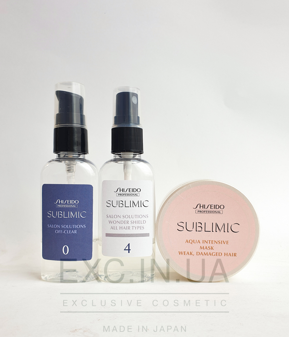 Shiseido Sublimic Hair Shielding Program for Weak Damaged Hair - Программа для защиты ослабленных и поврежденных волос от внешних факторов (20 минут)