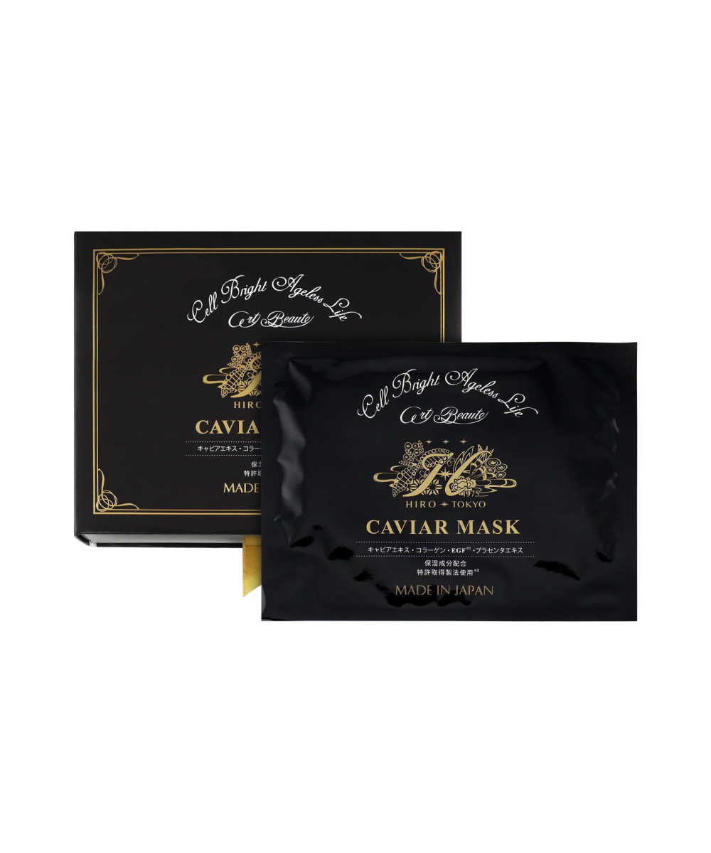 Hirosophy Caviar Mask for Face and Neck - Премиальная тканевая маска для лица и шеи