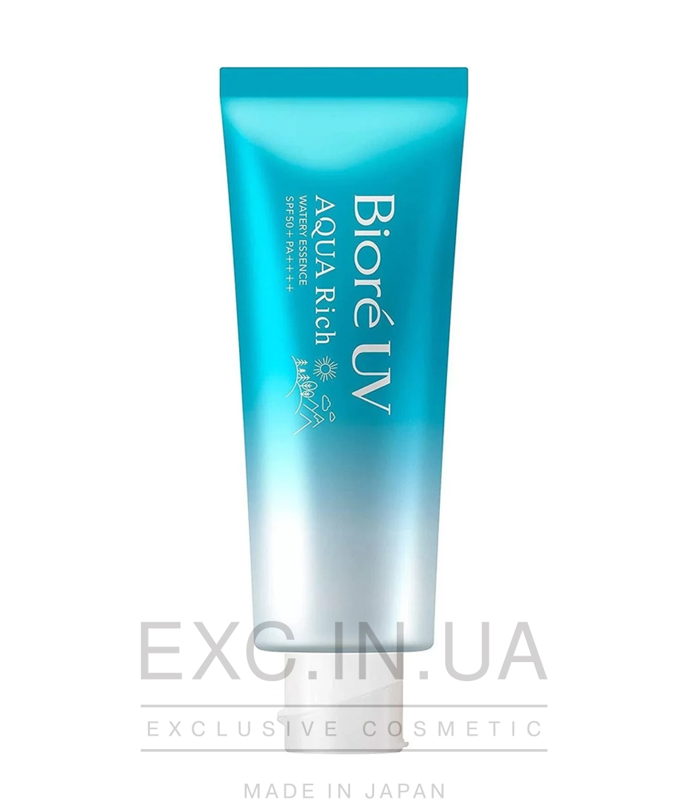 Kao Biore UV Aqua Rich Watery Essence SPF50+ pa++++  - Увлажняющая солнцезащитная эссенция