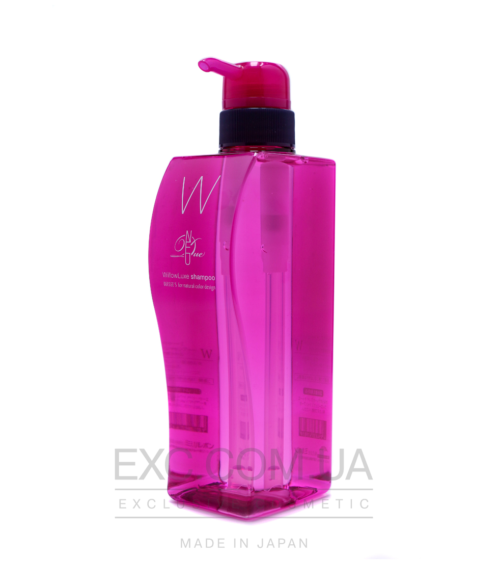 Milbon WillowLuxe Shampoo - Восстанавливающий шампунь для сухих окрашенных волос