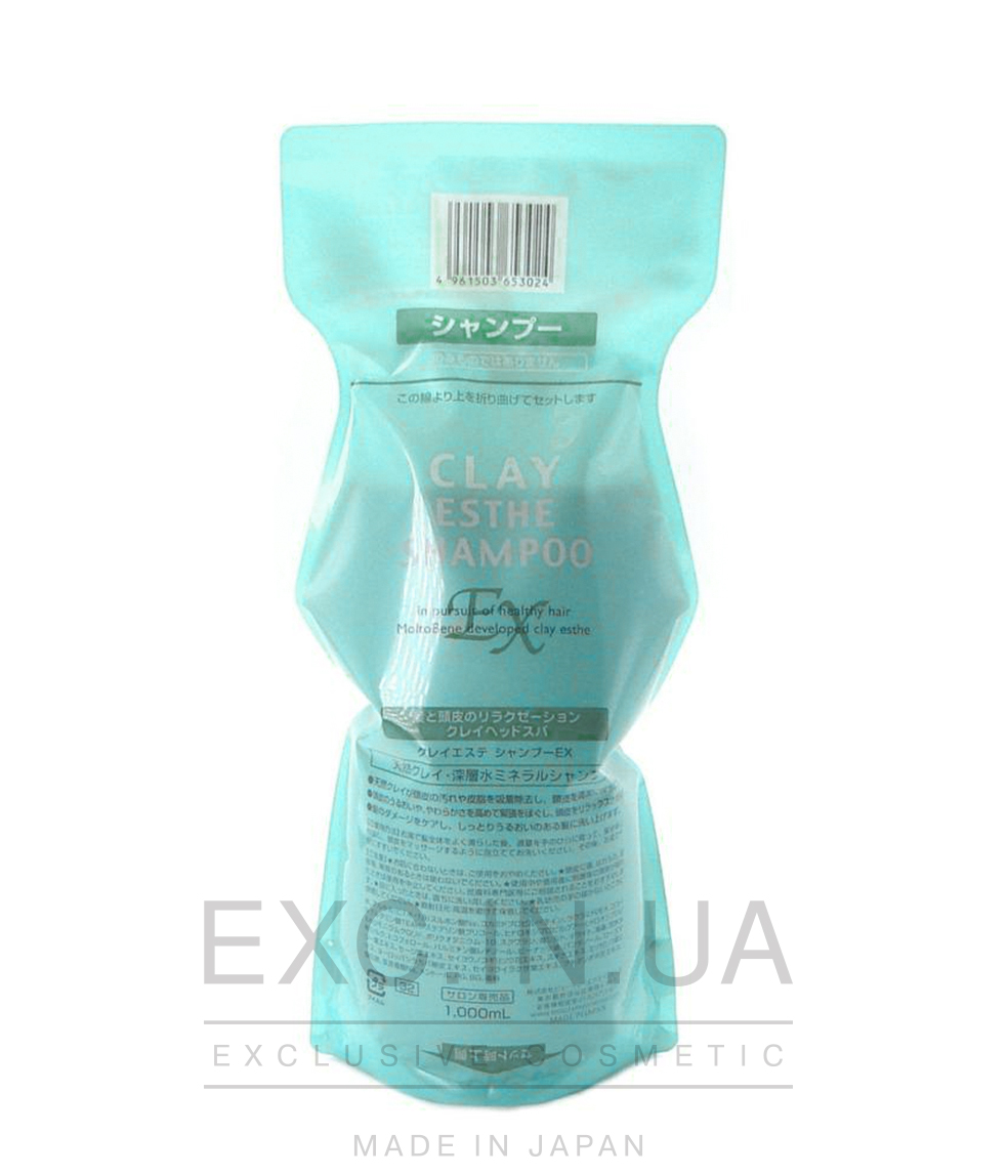 Moltobene CLAY ESTHE shampoo EХ  - Укрепляющий шампунь для жирной кожи головы