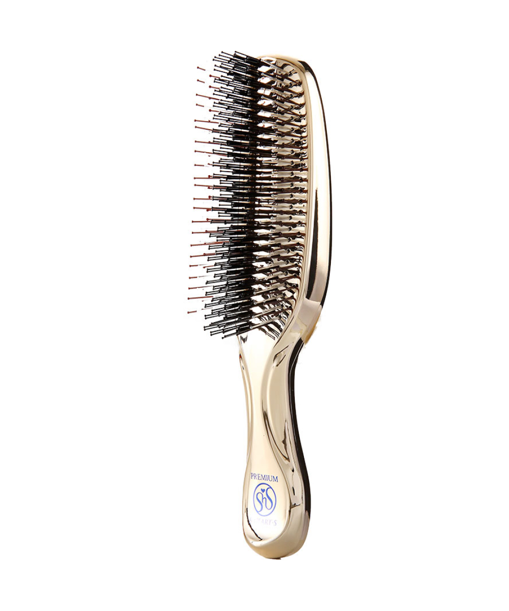 S-HEART-S Scalp Brush Long Gold - Расческа для ослабленных и тонких волос