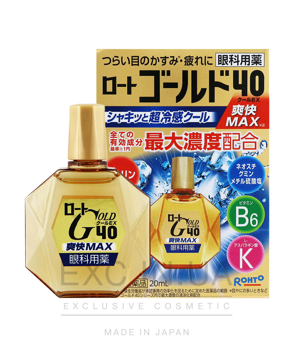 Rohto Gold 40 Eye Drops - Капли для глаз