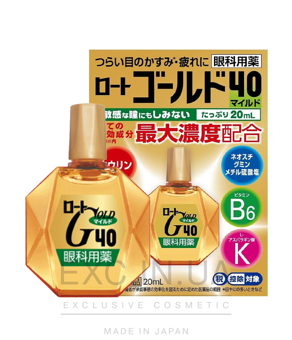 Rohto Gold 40 Eye Drops - Капли для глаз