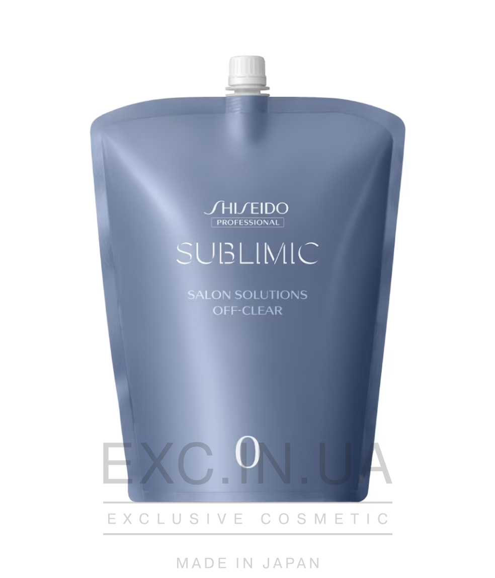 Shiseido Sublimic Salon Solutions Off-Clear 0  - Глубоко очищаюший шампунь, используется в салонной процедуре Shiseido Adenovital