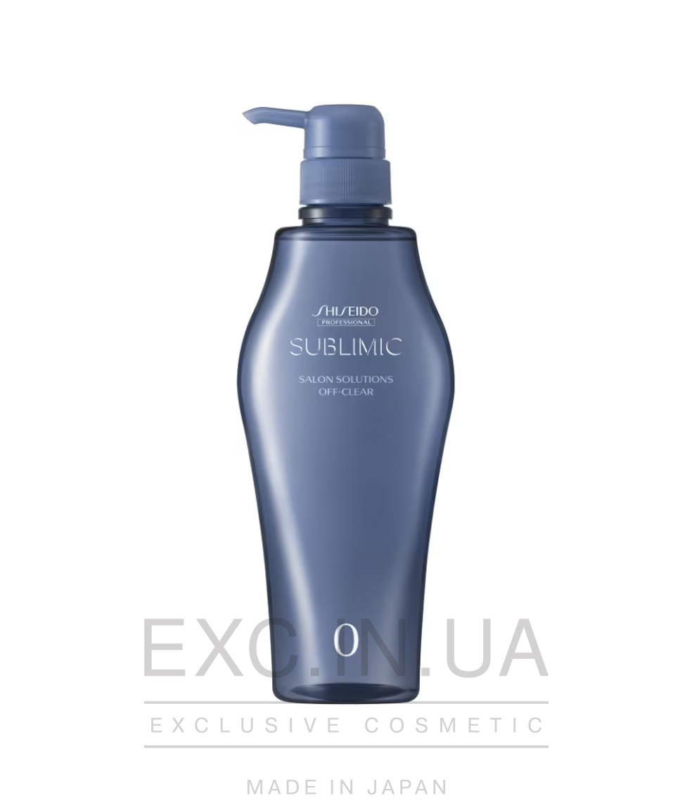 Shiseido Sublimic Salon Solutions Off-Clear 0  - Глубоко очищаюший шампунь, используется в салонной процедуре Shiseido Adenovital