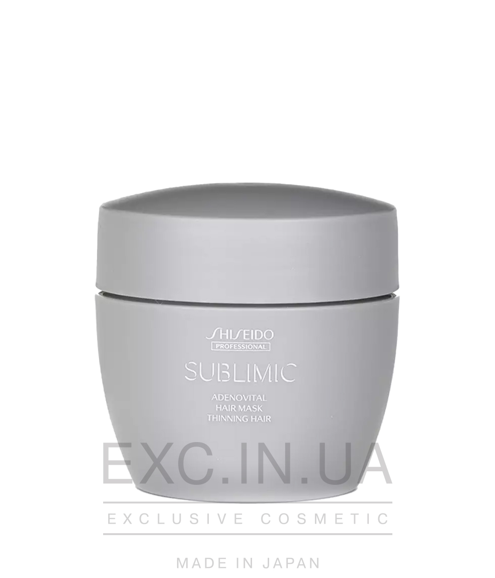 Shiseido Sublimic Adenovital Hair Mask - Инновационная маска для тонких ослабленных волос