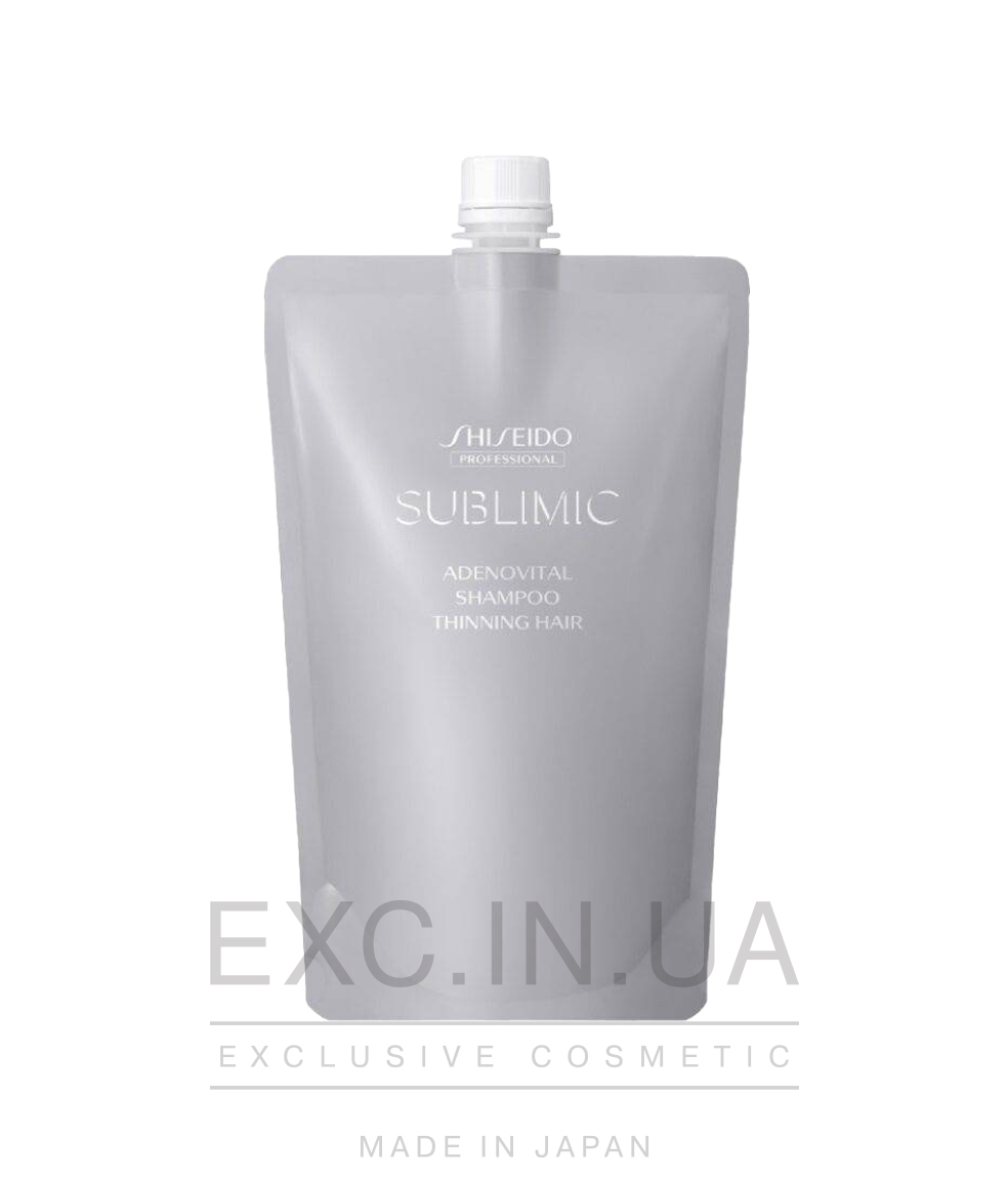 Shiseido Sublimic Adenovital Shampoo - Инновационный шампунь для объёма и предотвращения выпадения волос