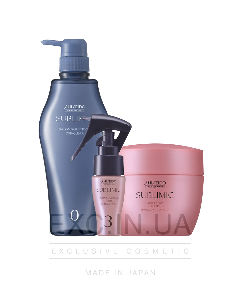 Shiseido Sublimic Hair Target Solution Program for Thick Unruly Hair - Восстанавливающая SPA-процедура для жестких непослушных волос (15 минут)