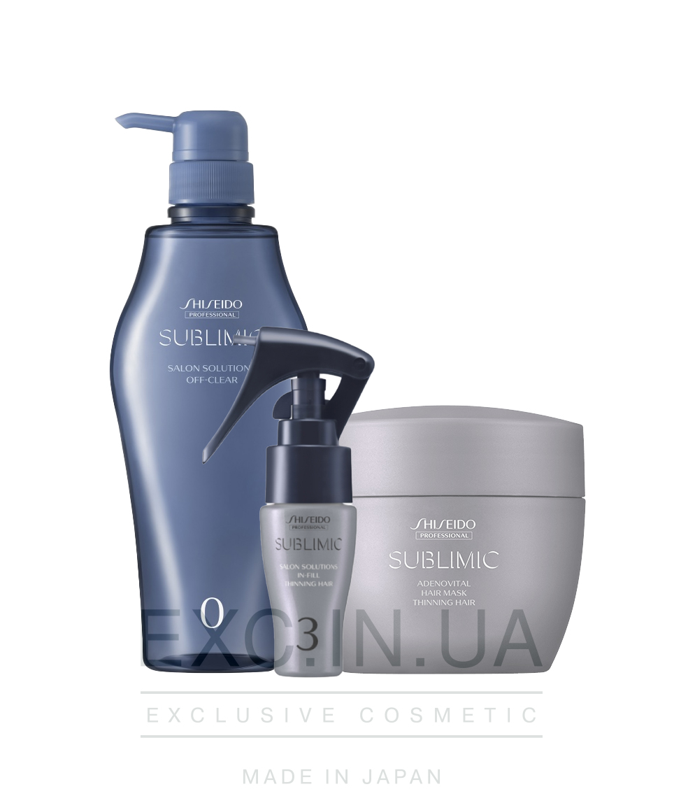 Shiseido Sublimic Hair Target Solution Program for Thinning Hair - Восстанавливающая SPA-процедура для тонких ослабленных волос (15 минут)