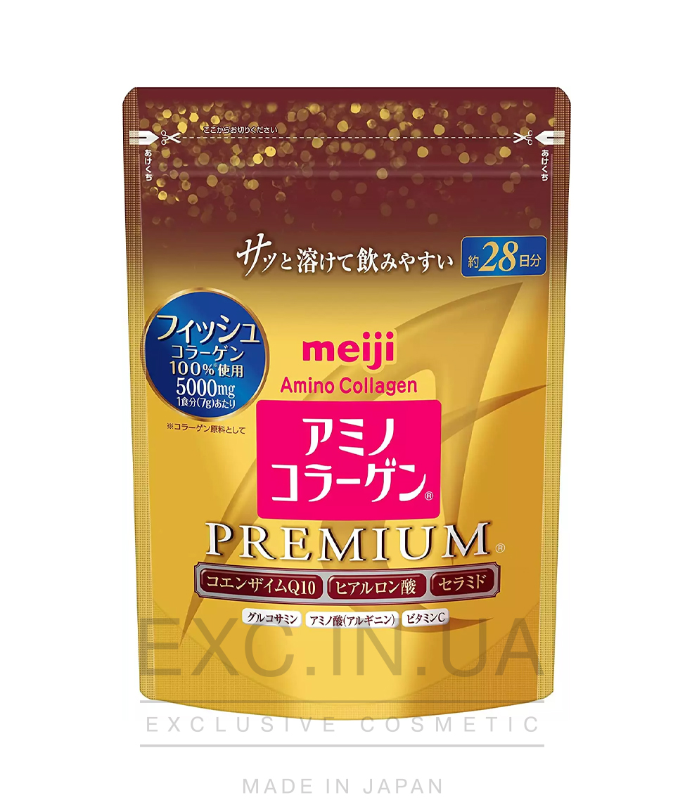  Meiji Amino Collagen Premium  - Премиальный низкомолекулярный коллаген из морской рыбы