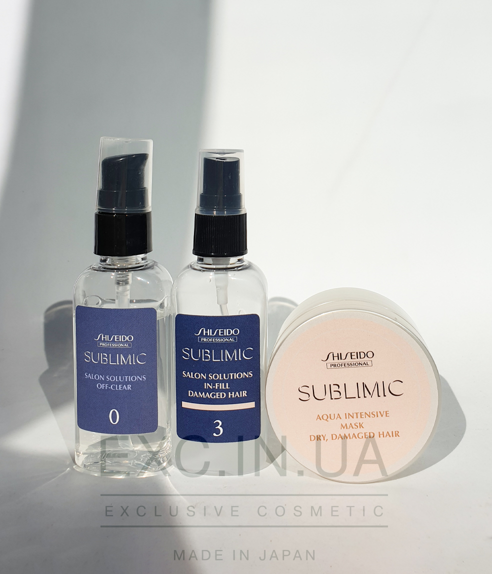 Shiseido Sublimic Hair Target Solution Program for Dry Damaged Hair - Восстанавливающая SPA-процедура для сухих поврежденных волос (15 минут)