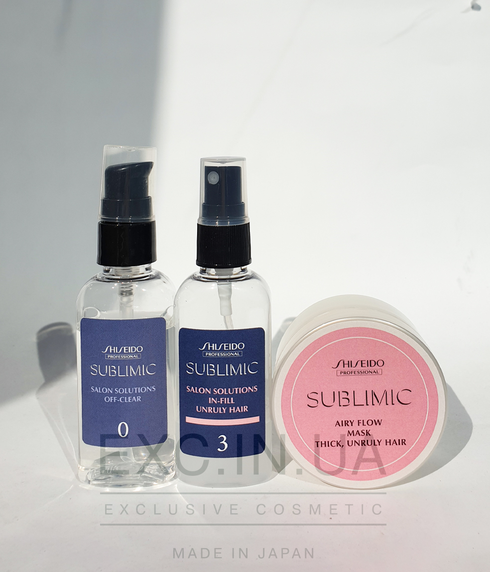 Shiseido Sublimic Hair Target Solution Program for Thick Unruly Hair - Восстанавливающая SPA-процедура для жестких непослушных волос (15 минут)