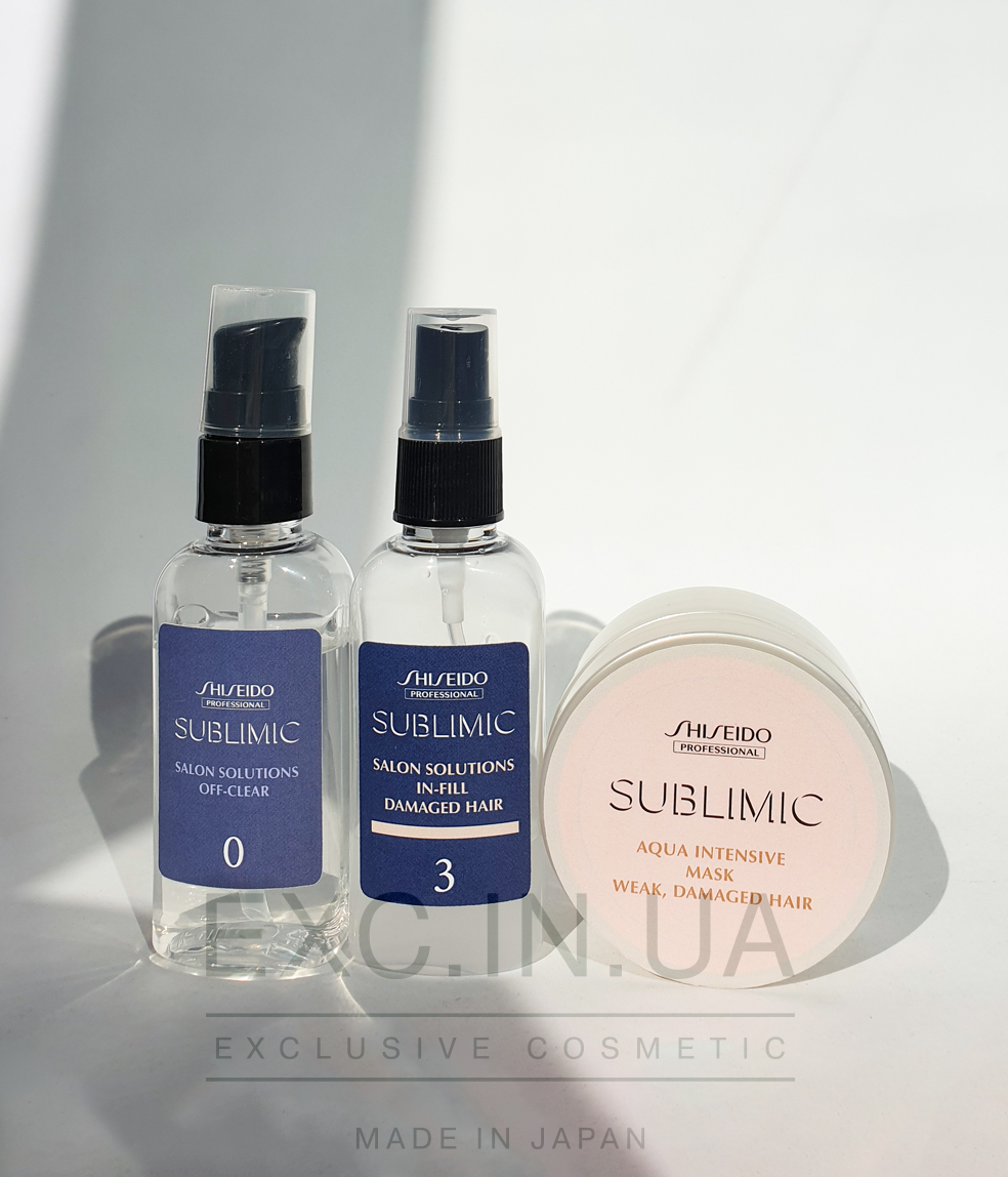 Shiseido Sublimic Hair Target Solution Program for Weak Damaged Hair - Восстанавливающая SPA-процедура для ослабленных и поврежденных волос (15 минут)