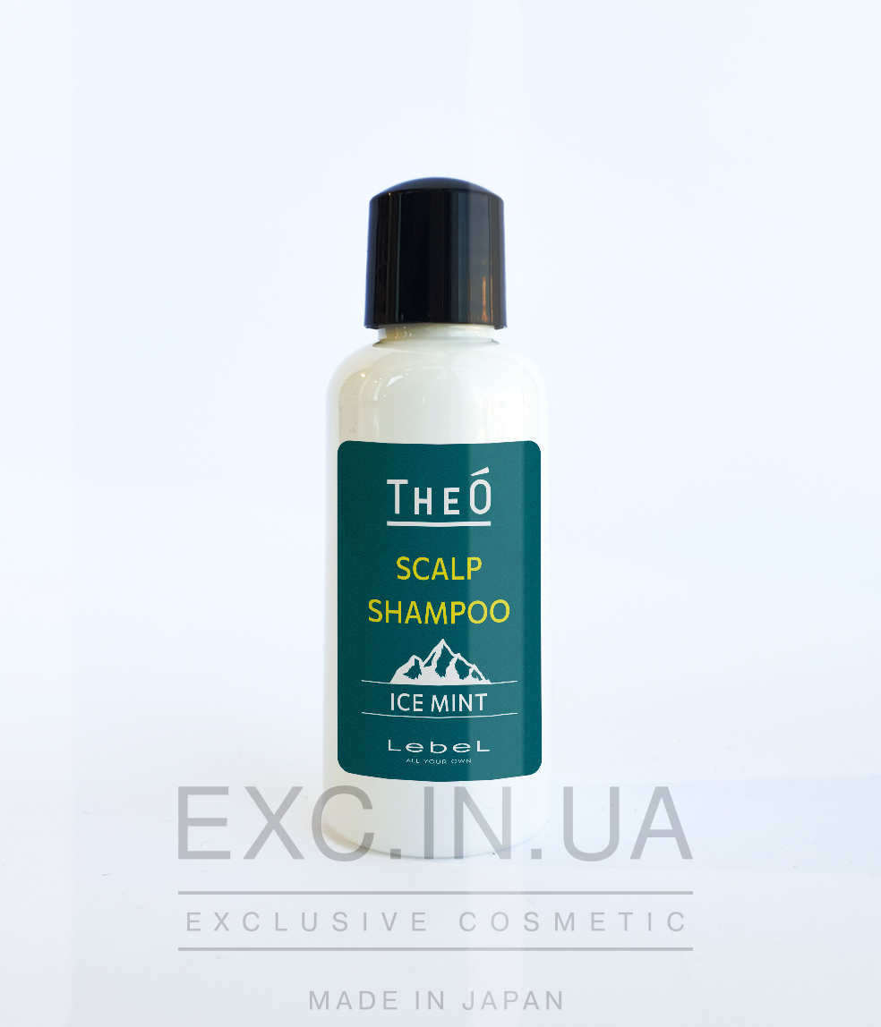 Lebel THEO Scalp Shampoo Ice Mint - Мужской шампунь с охлаждающим эффектом